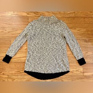 LL Bean Mock Neck Tunic Sweater